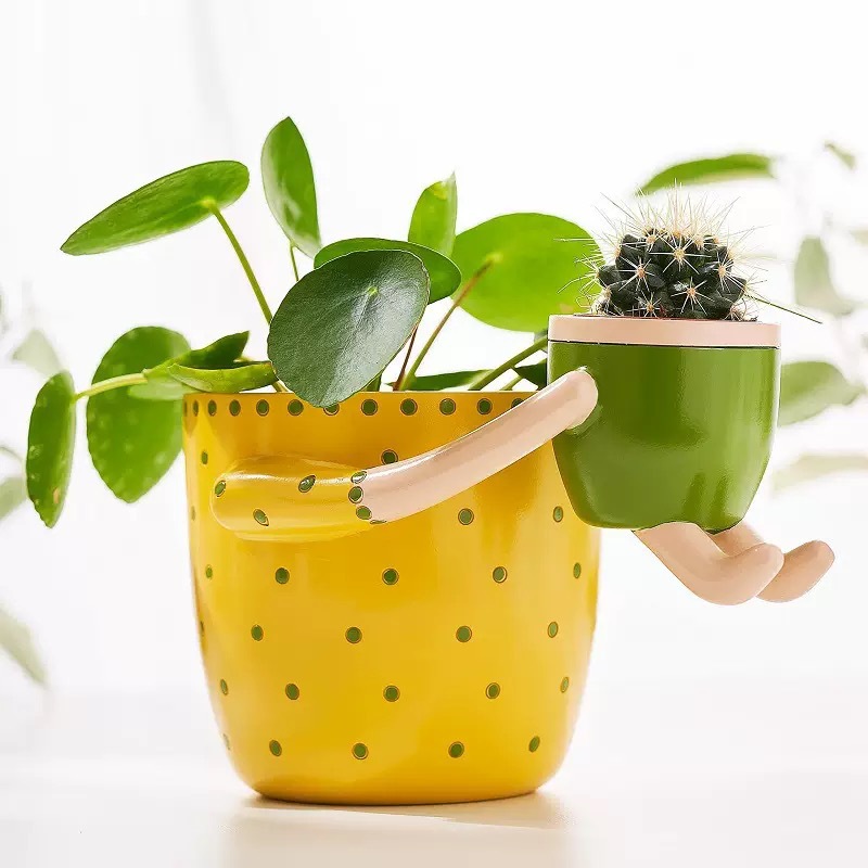Plant Parent Pot - Maceta de Resina para Padres e