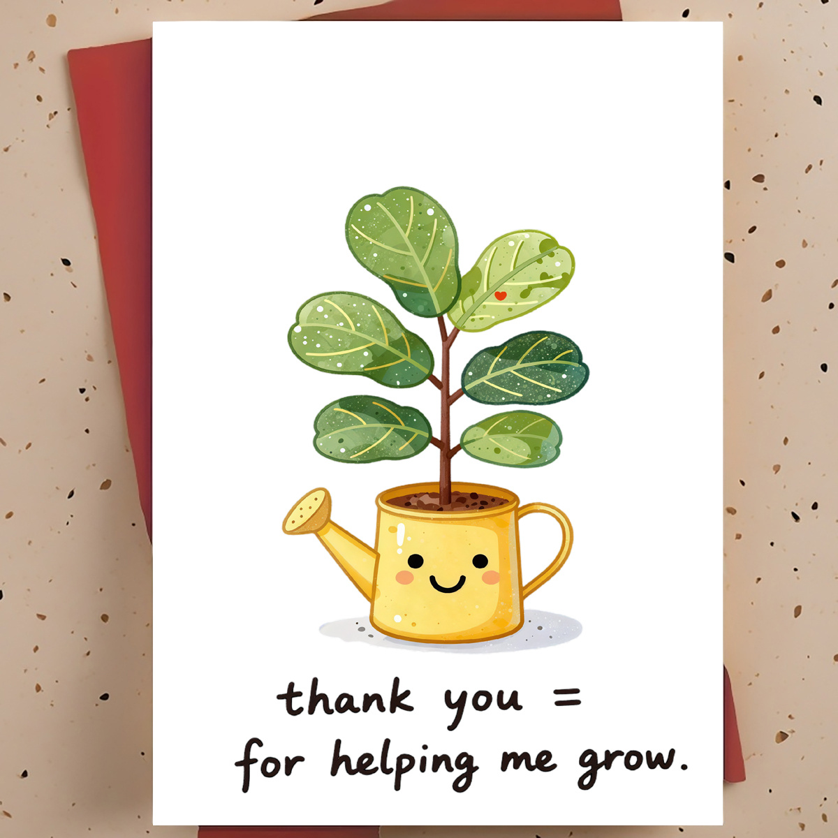Plant Parent Pot - 1 Tarjeta de Agradecimiento Dulce y