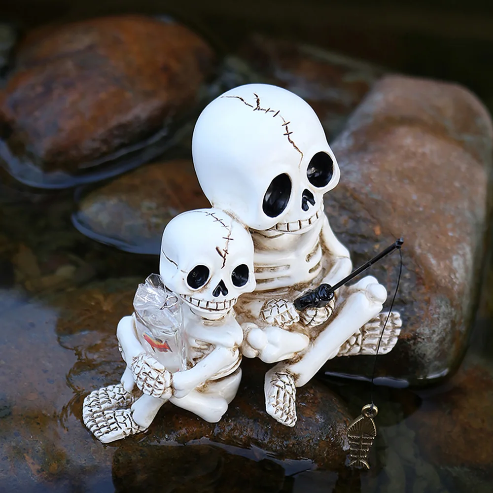 Estatua de calavera para padre - Plant Parent Pot reseña y precio