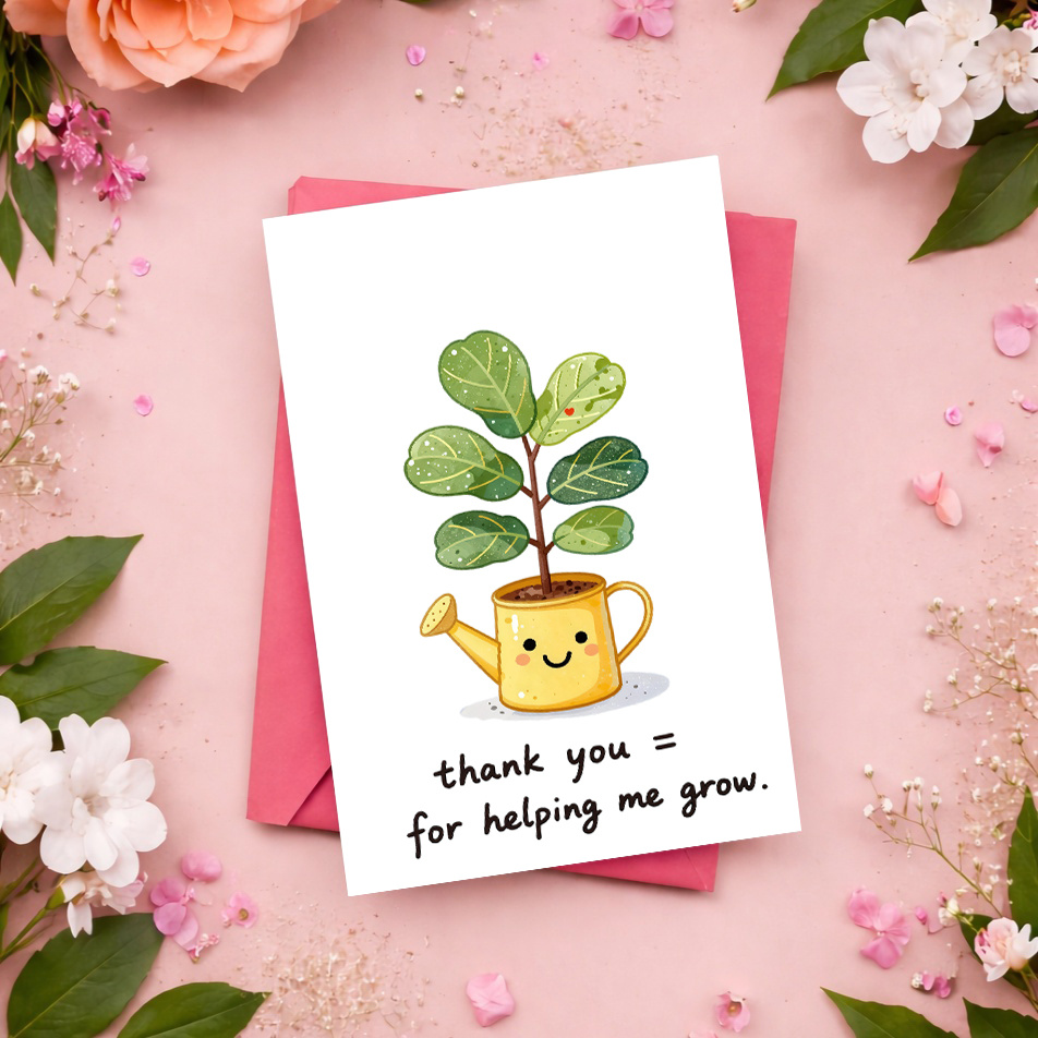 1 Tarjeta de Agradecimiento Du - Plant Parent Pot reseña y precio